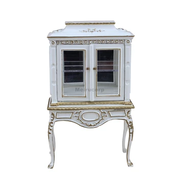 

Dollhouse 1/12 Scale Miniature Furniture White Handmade Wooden Collection Cabinet