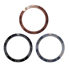 38 мм керамический ободок вставки для морских дайверов мужские часы заменить аксессуары [черный/синий/коричневый]