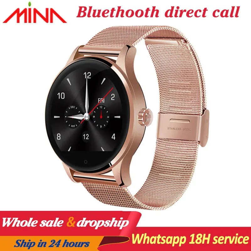 K88H Смарт-часы с Bluetooth звонком 1,22 дюймов ips экран Поддержка Спорт монитор сердечного ритма Bluetooth SmartWatch PK L8 Q8 DT98