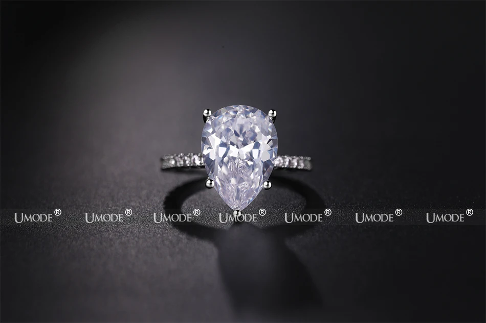 UMODE, ювелирное изделие,, модное, большое, роскошное, Cusion, циркониевое кольцо для женщин, новое, обручальное, обручальное, ювелирное изделие, кольца вечности AUR0576A