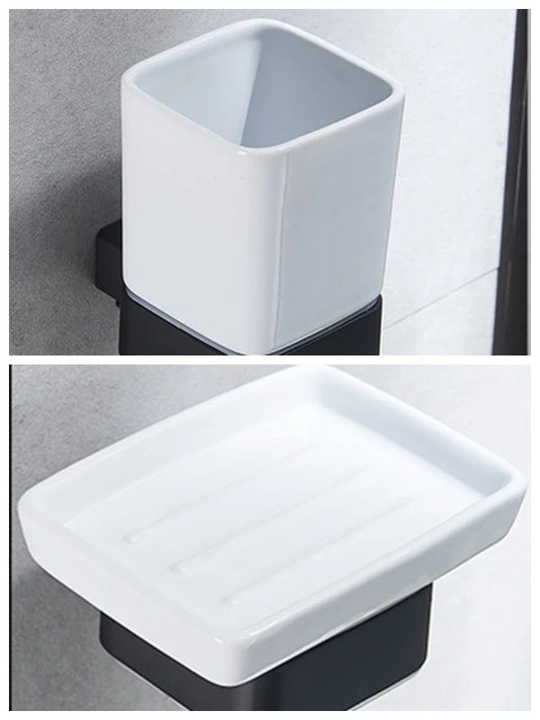Zinc Alloy Towel Holder Wall Mounted Hanger Waterproof Bathroom Kitchen Storage Rack Shelf Bathroom Accessories Organizer Hotel