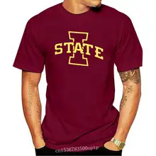 Nowa odzież profil Varsity Iowa State University cyklony męskie duże wysokie Logo T Shirt tanie i dobre opinie CASUAL SHORT CN (pochodzenie) COTTON Cztery pory roku Na co dzień Z okrągłym kołnierzykiem tops Z KRÓTKIM RĘKAWEM