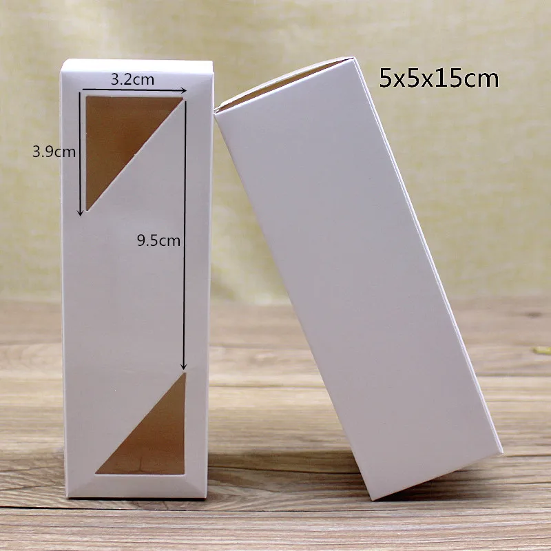 50pcs wholesale gifts package boxes 5x5x8/10/12/15/20cm series paper box white home party suppiles box