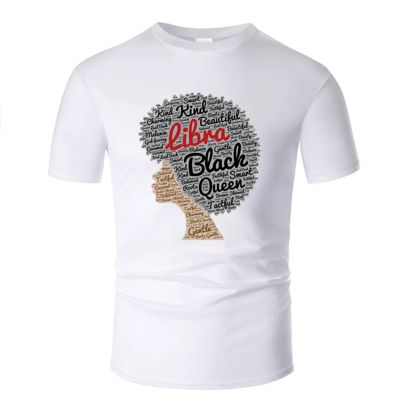 Футболка с принтом Better libra afro hair art, Мужская футболка, футболка для отдыха, homme, футболка с круглым вырезом, потрясающая, европейский размер, S-5xl, хип-хоп - Цвет: Men-White
