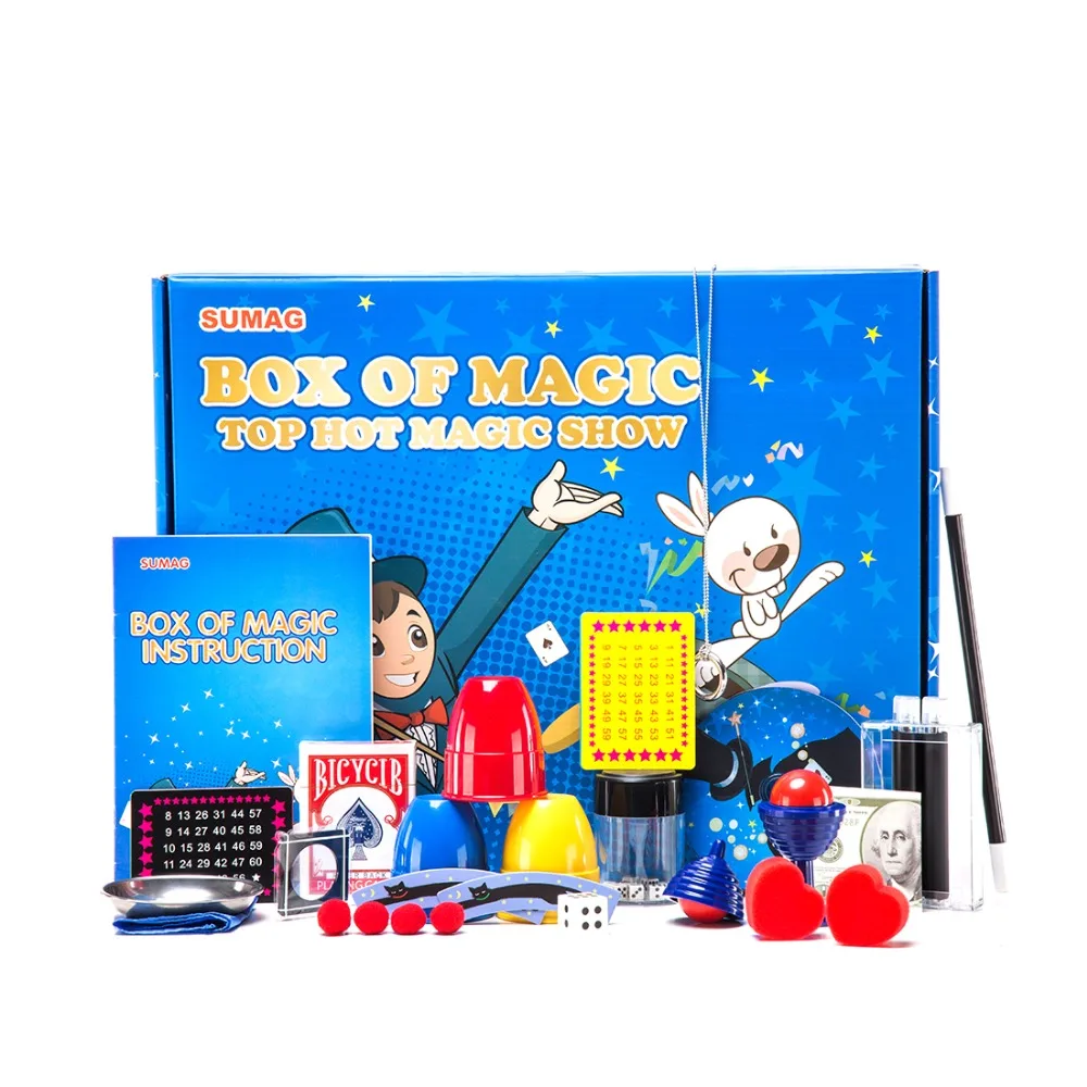 Magic Set Magic Tricks Funny Close Up Magia Appearing Vanishing Magie Mentalism Illusion Gimmick Props Class Toys Gift for Kids