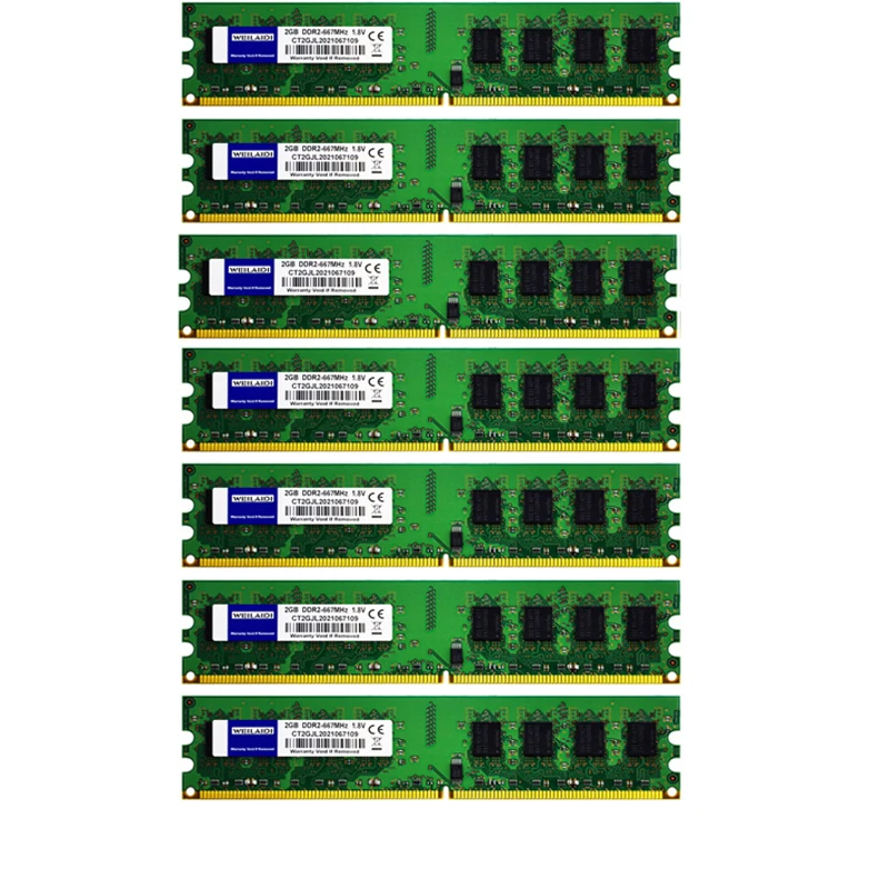 WLD DDR2 ОЗУ 50x2 ГБ 800 667 МГц память для настольного компьютера (PC2-6400) CL6 240Pin 1 8 в без