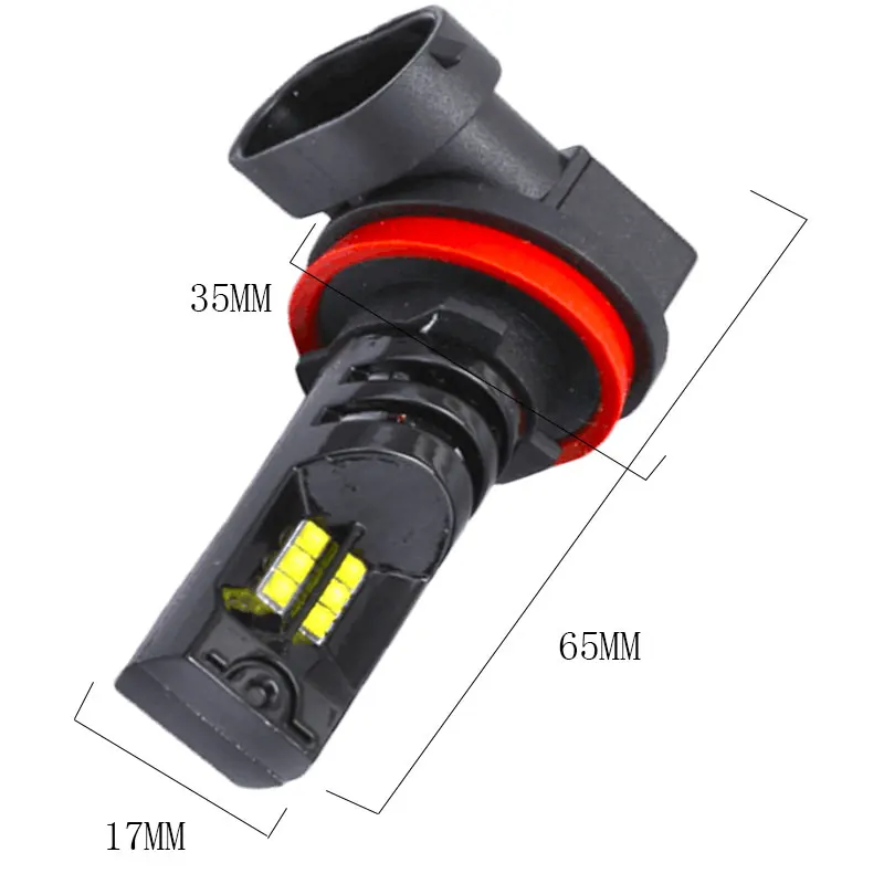 2 шт. H8 H11 Led HB4 9006 HB3 9005 Противотуманные фары лампа 2525SMD 1400LM 6000K белый автомобиль вождения ходовая лампа автоматические светодиоды свет 12 В 24 В