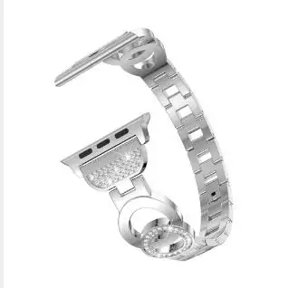 Браслет pulseira из нержавеющей стали для Apple watch 38, 40, 44, 42 мм для iWatch, браслет, ремешок для часов cinturino для Apple watch 5, 4, 3, 2 - Цвет ремешка: Silver