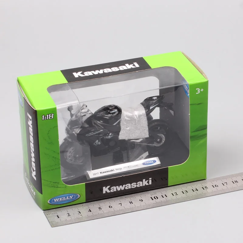 1:18 весы Welly мини Kawasaki ниндзя ZX10-RR гоночный мотоцикл Diecasts& игрушечный Транспорт модель спортивный велосипед для детей Подарки для мальчиков