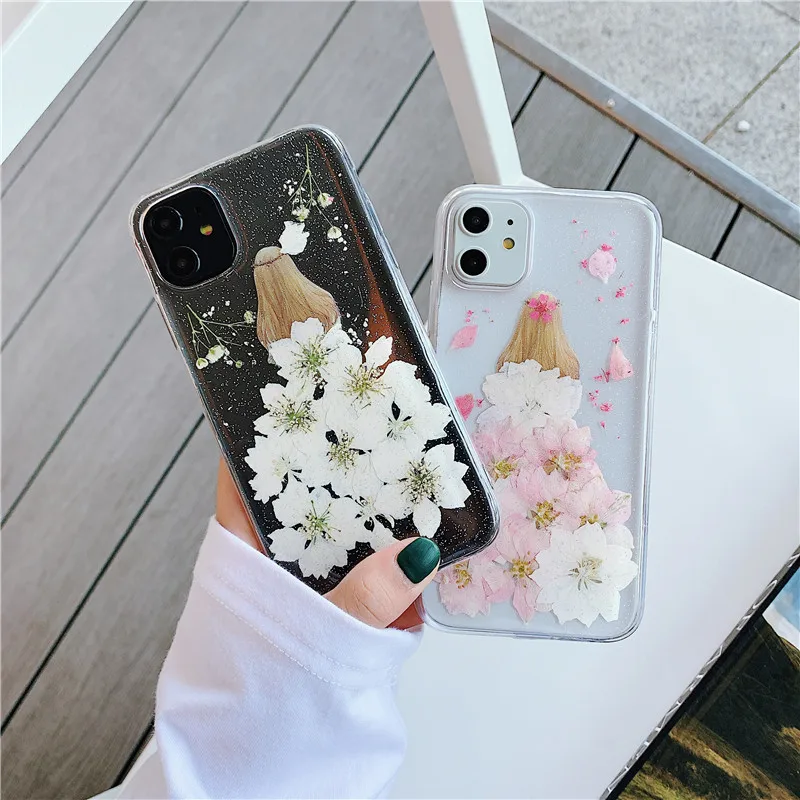 Прозрачные чехлы ручной работы для телефонов IPhone 11 6 6S 7 8 Plus X XS Max XR из мягкого