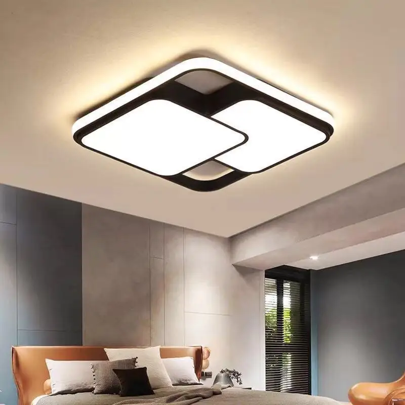 

New Style Living Room Lamp Modern Minimalist Glorious Ceiling Light Rectangular Bedroom Lamp LED Ceiling Lamp Lighting Lamps