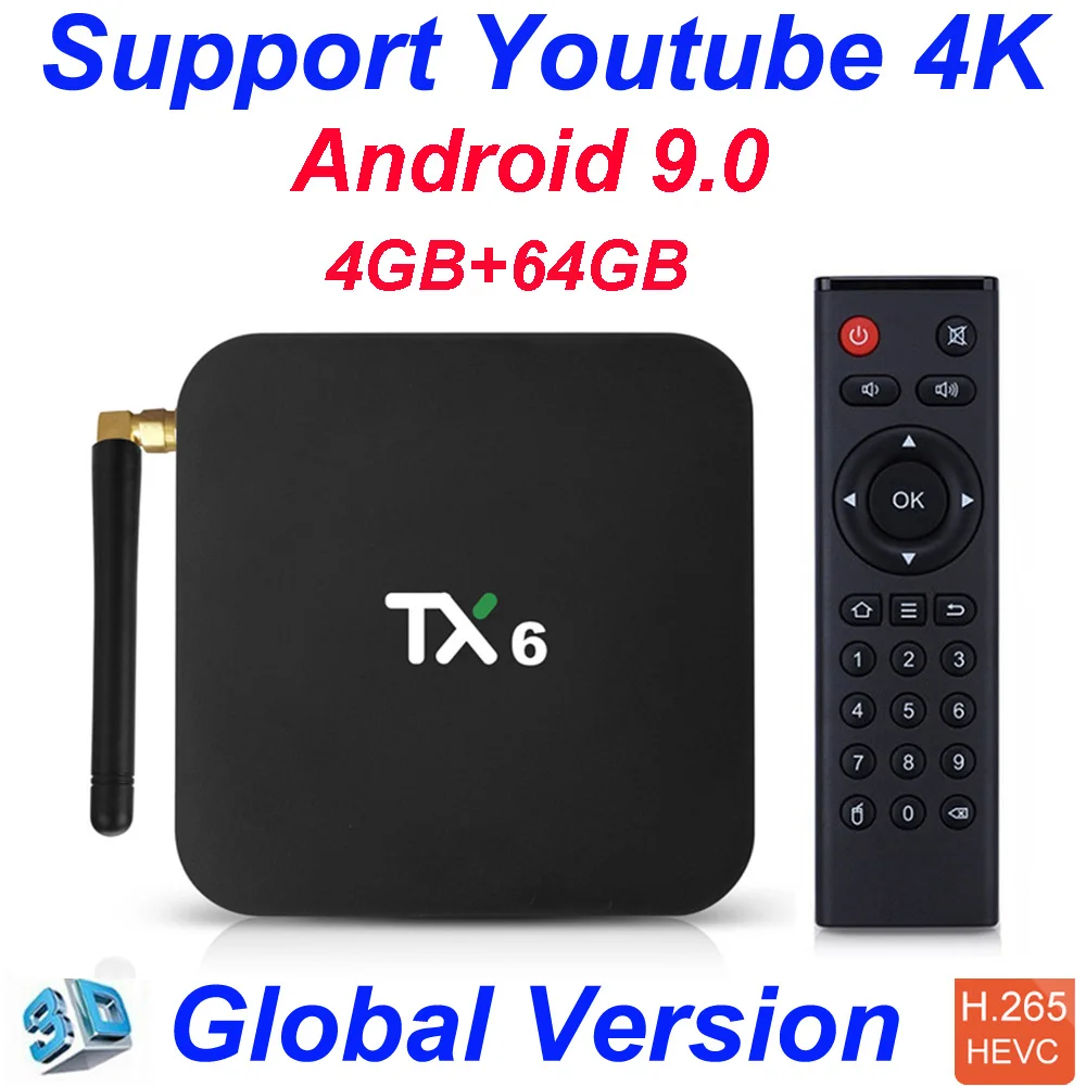  TX6 Allwinner H6 4GB 32GB 4GB 64GB Android 9.0 tv box Support 4K Double WiFi Youtube Netflix Smart 