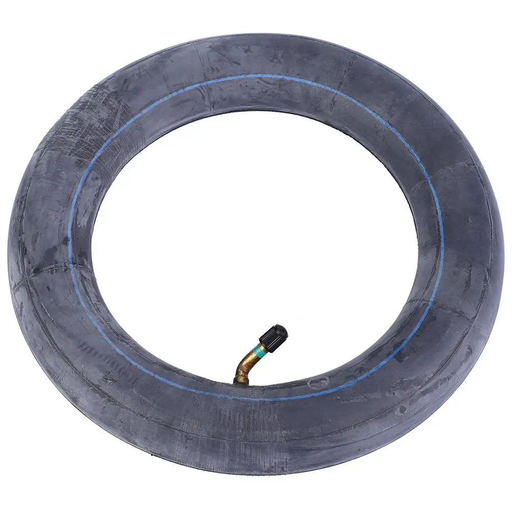 

HiMISS Inner Tube 10 x 2.5 with a Bent Valve fits Gas Electric Scooters E-bike 10x2.5 inner tube Rubber Black