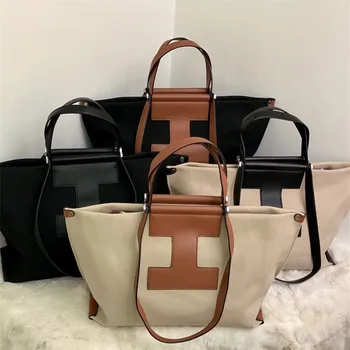 

2020 New Canvas Large Capacity Casual Totes Bags Summer Fashion Shoulder Messenger Bags High Quality Women Purse and Handbags