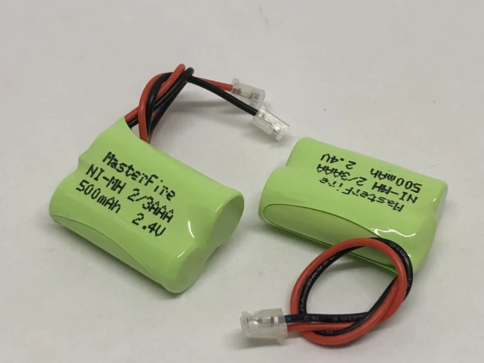 Аккумулятор MasterFire ni-mh 2/3AAA 2,4 V 500mAh ni-mh 2/3 AAA с вилками для радиоуправляемых игрушек, беспроводной телефон