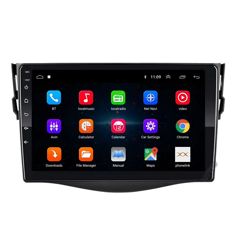 Автомобильный Dvd плеер на Android 10 для Toyota RAV4 Rav 4 2007 2008 2009 2010 2011 2 din 1024*600 gps навигация