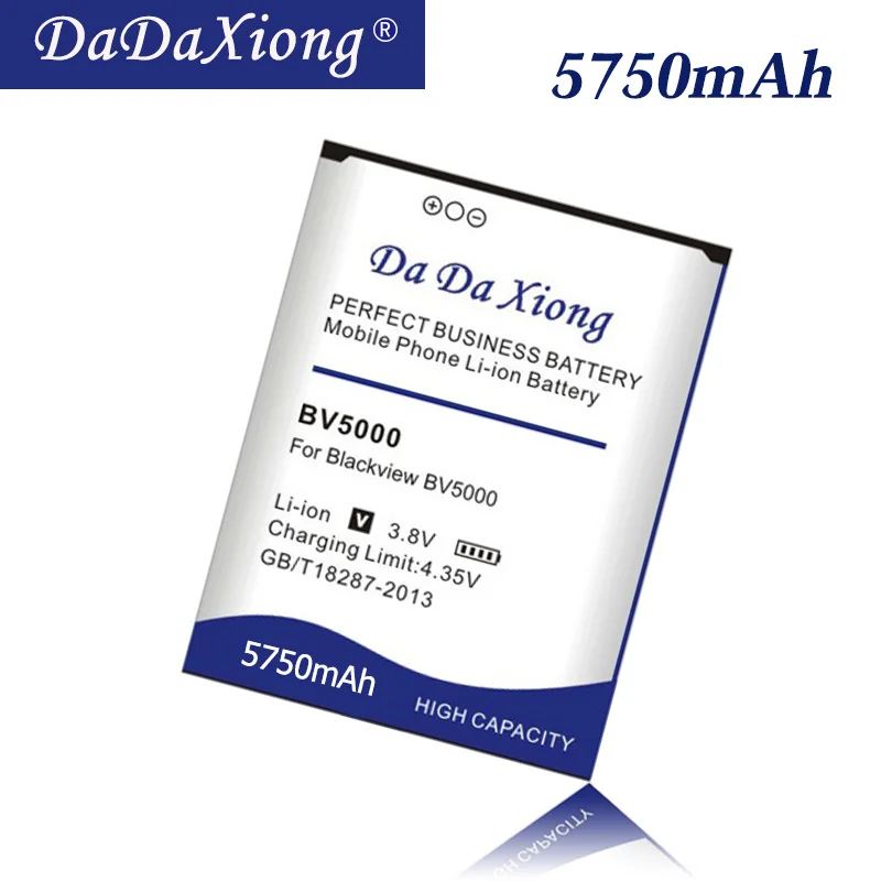 Da Xiong Высокая емкость 5750 мАч BV5000 батарея для Blackview BV5000 батарея сотового телефона