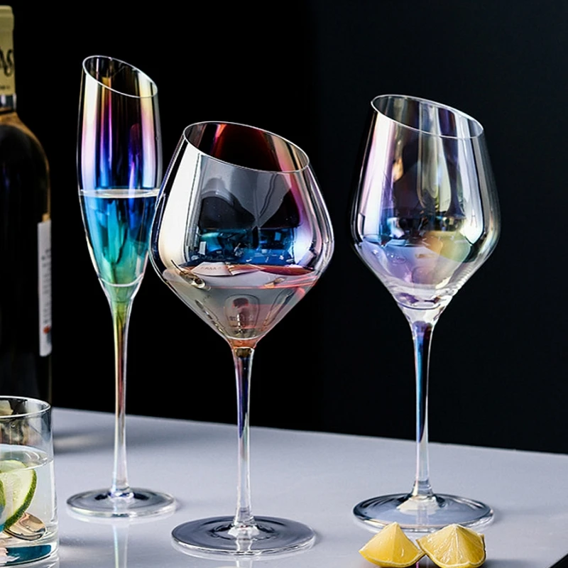  Copas de vino de cristal tinto copas de champán