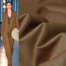 Pearlsilk Golden Australian Wool Worsted Wool Fabrics Garment Material Autumn Women Pants Suits Sewing Cloth Tailor Freeshipping