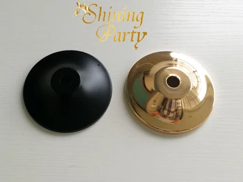 

10Pcs Black/ Gold/ Chrome Color Dia82*H20mm Bellmouth Chandelier Ceiling Box Cover Lighting Accessories Lamp Cup ceiling plate