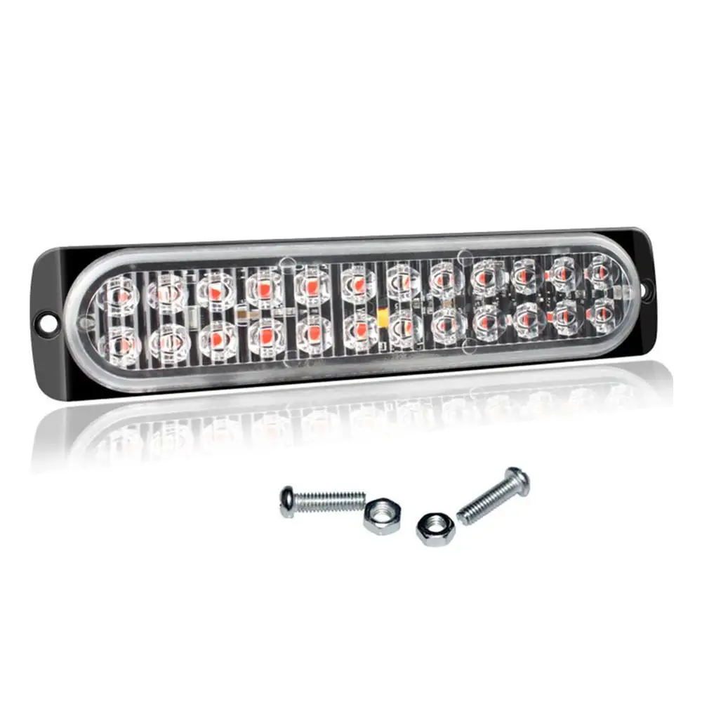 

24 Led 12V Police Flashing Warning Led Rear Brake Stop Led Lights Strobe Light Lamp Police Lights Auto Flash Light Ambulance