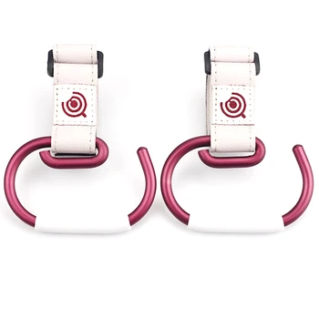 

2PC Baby Stroller Hooks Adjustable Hanger Clip Universal Handy Hook for Strollers Diaper Bag Shopping Bag Hanger Baby Carriage