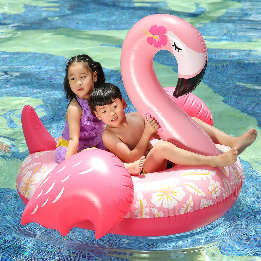 

Giant Flamingo Inflatable Swimming Ring Pool Lounge Adult Pool Float Air Mattres Life Buoy Raft Swimming Circle Water Pool Toys