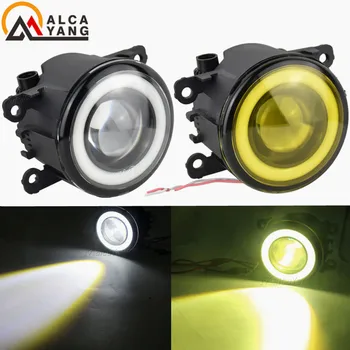 

2pcs NEW Car styling Angel Eyes front bumper LED fog Lights with len For Mitsubishi Outlander 3 For Mitsubishi Triton Strada