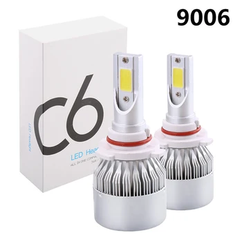 

Beam Headlight Kit Waterproof Hi/Low Bulbs 6000K Car Super Bright Chip