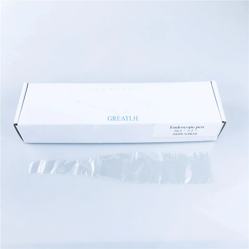 

500pcs/box Dental Material Disposable Poly Plastic oral camera sleeves Protective Film/cover for Endoscope