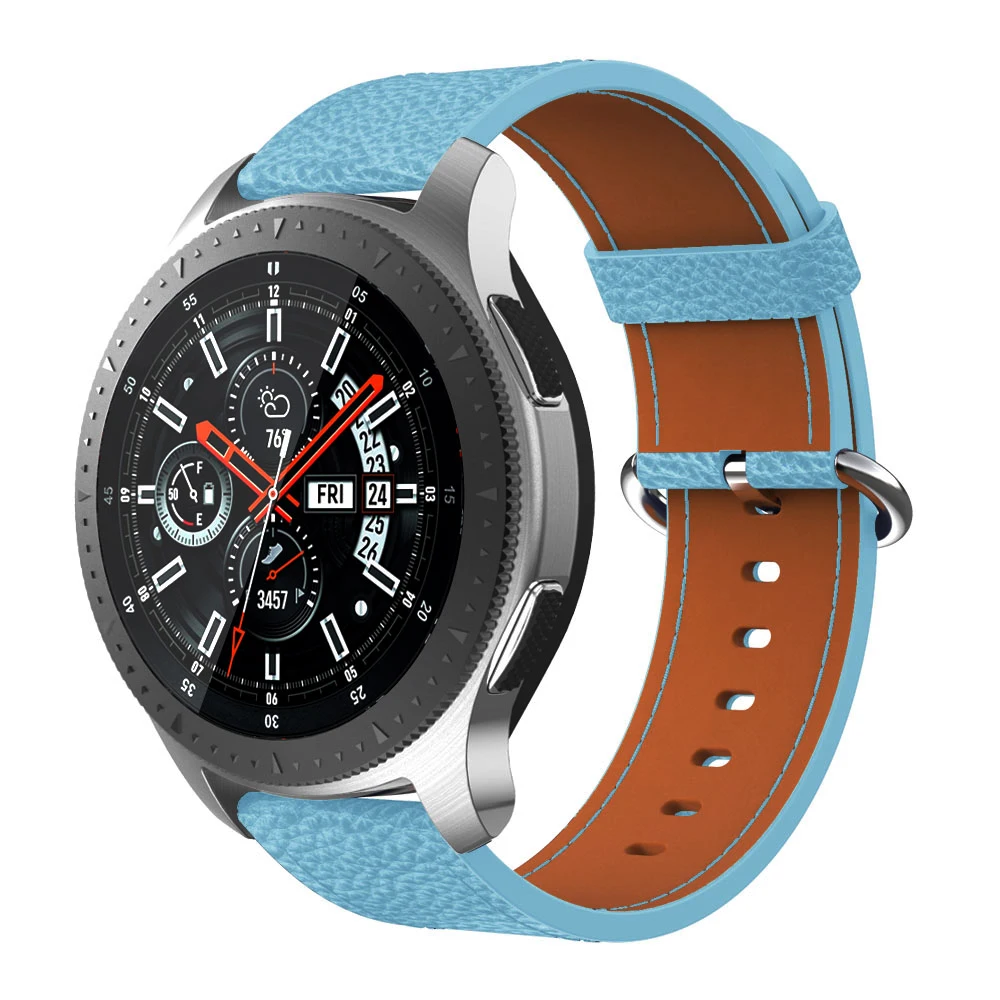 22 мм ремешок для часов для samsung galaxy Watch 46 мм gear S3 Frontier/классический спортивный кожаный браслет ремешок для часов для huawei GT 2
