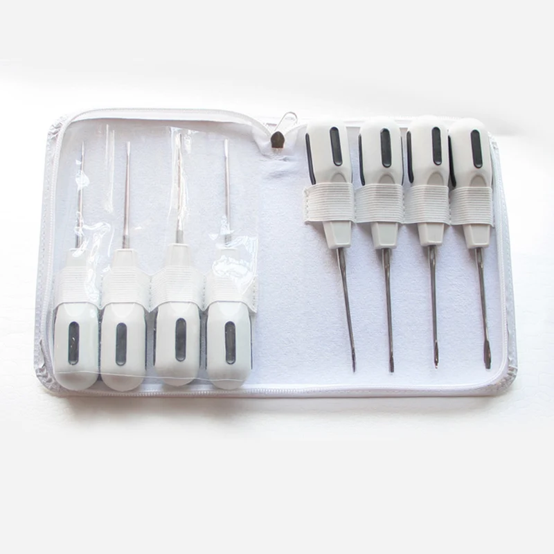 8 шт. стоматологический подъемный подъемник из нержавеющей стали с изогнутым