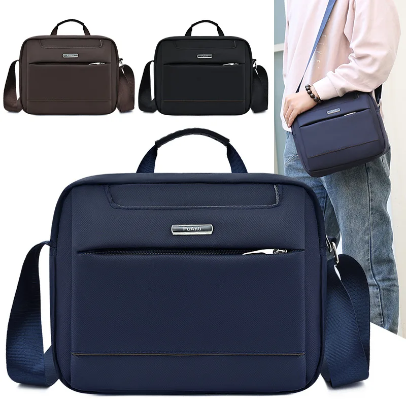 

New Style Large-Volume Shoulder Bag Cross Verticle Casual Fashion Waterproof Oxford Cloth Shoulder Bag Transverse Handbag Men
