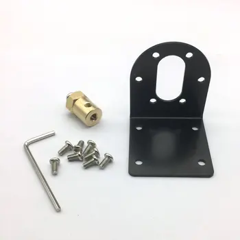 

Mounting Bracket and Mounting Hub for 37 mm Motors With 6mm coupling Accessories
