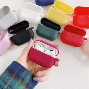 

Liquid Silicone Case for Airpods Pro Cute Bluetooth Earphone Case for Airpod Pro Cover for Air Pods Pro 3 Solid Color Wipeable