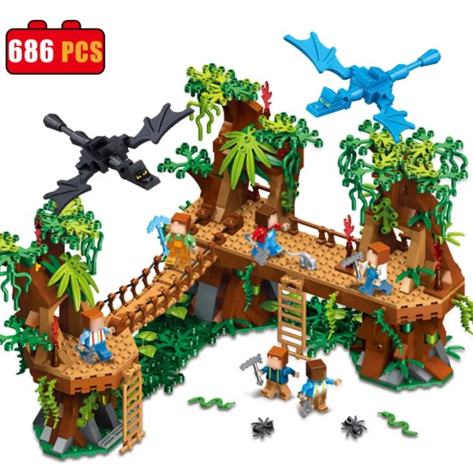 

686pcs Arctic Helicrane CITY Set Helicopter Husky Legoinglys dinosaur Building Blocks Toy Educatiojnal Children Birthday Gifts