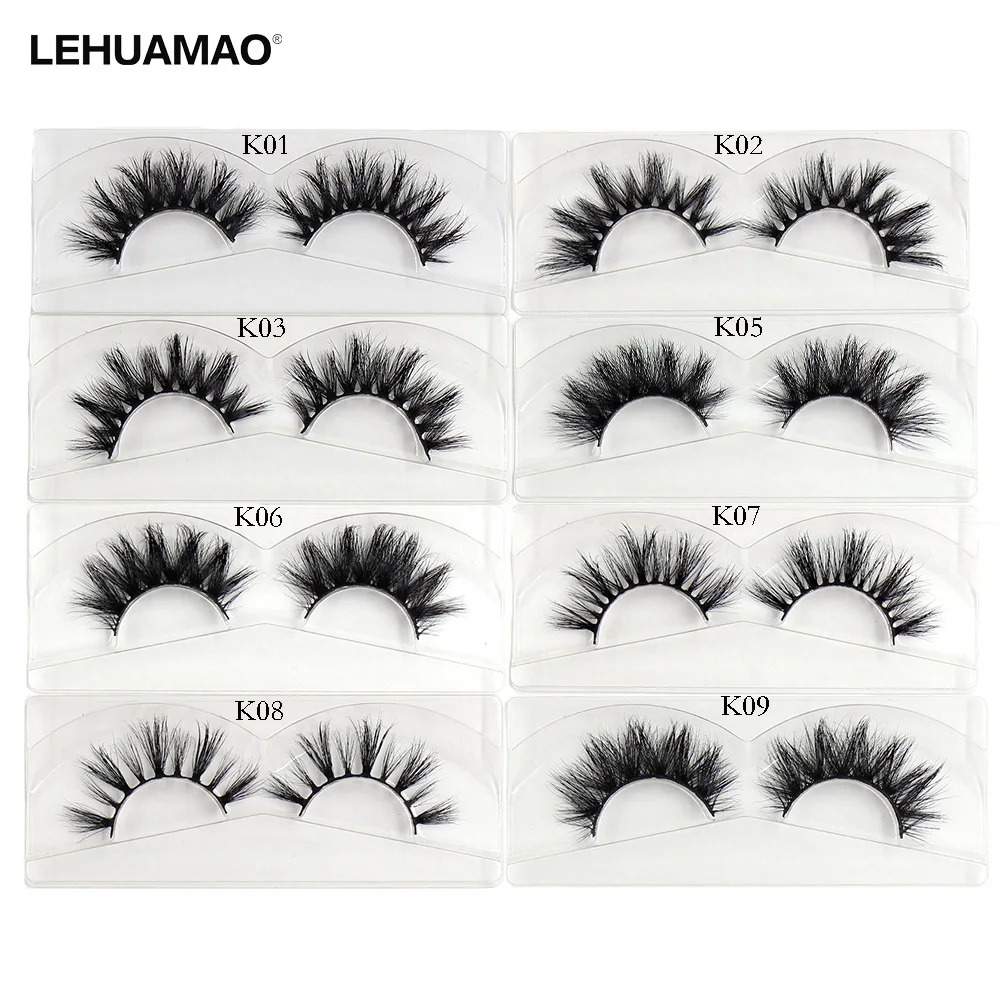 

LEHUAMAO makeup Eyelashes 3D Mink Lashes natural handmade volume soft lashes long eyelash extension 100% Cruelty free Lashes