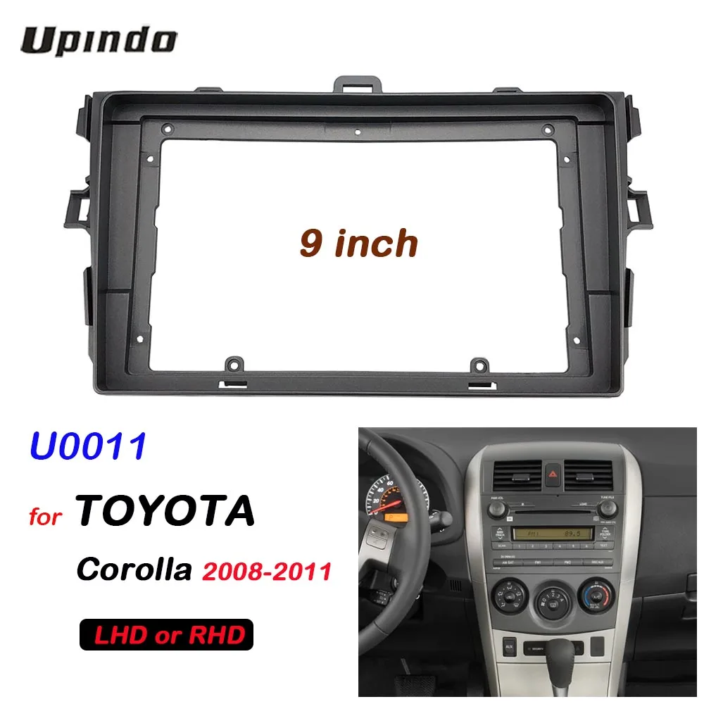Автомобильный радиоприемник 2 Din 9 дюймов облицовка для Toyota Corolla 2008-2011 установка