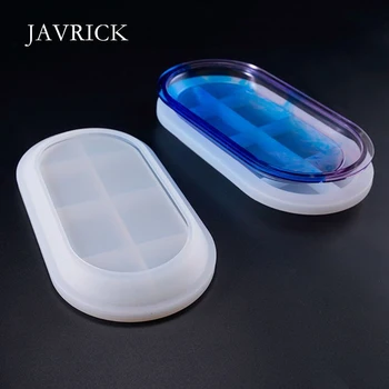 

Crystal Epoxy Mould DIY Handmade Elliptical Flat Bottom Plate Highlight Mirror Silicone Mold DIY Accessories Jewelry Making