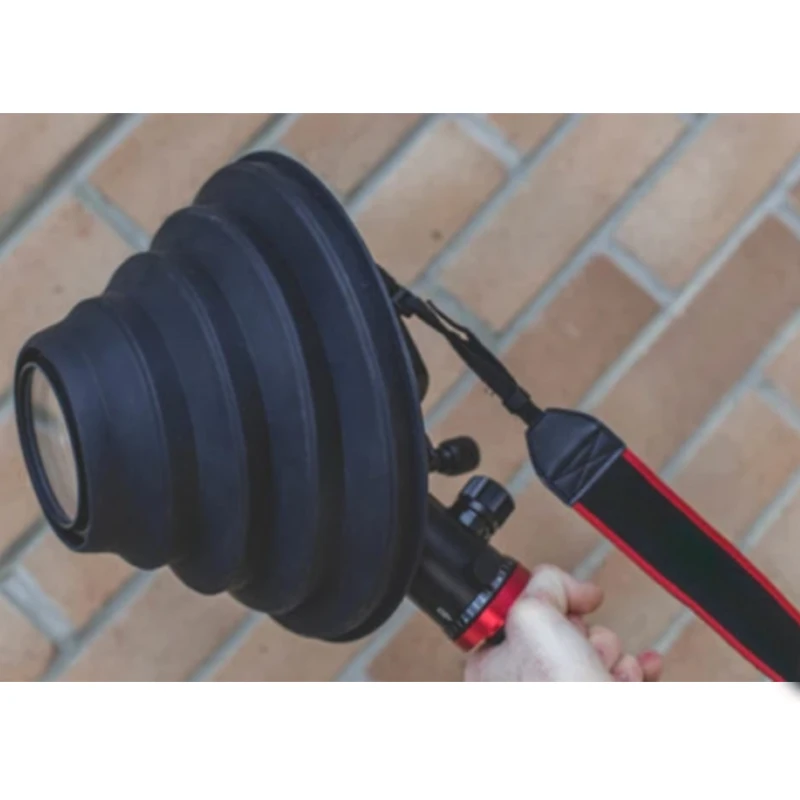 

Hot Sale Flexible Telescopic Lens Hood Removing Glares By Day And Reflections By Night Silicone