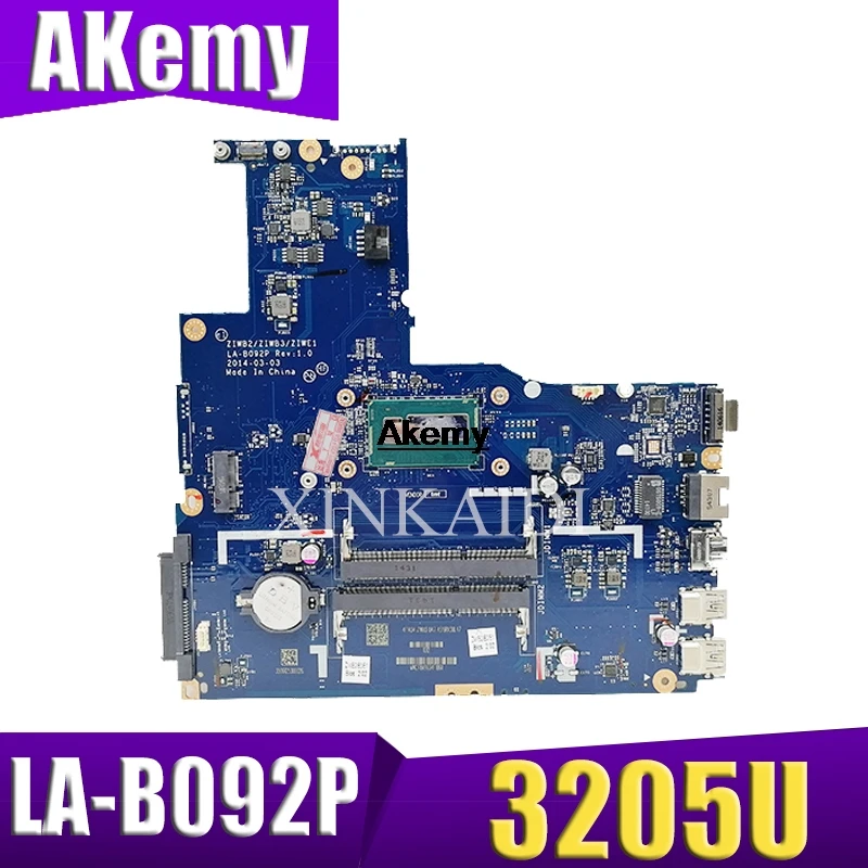  ZIWB2/ZIWB3/ZIWE1 LA-B092P Rev:3.0 motherboard For Lenovo B50-80 Laptop motherboard ( For intel 320