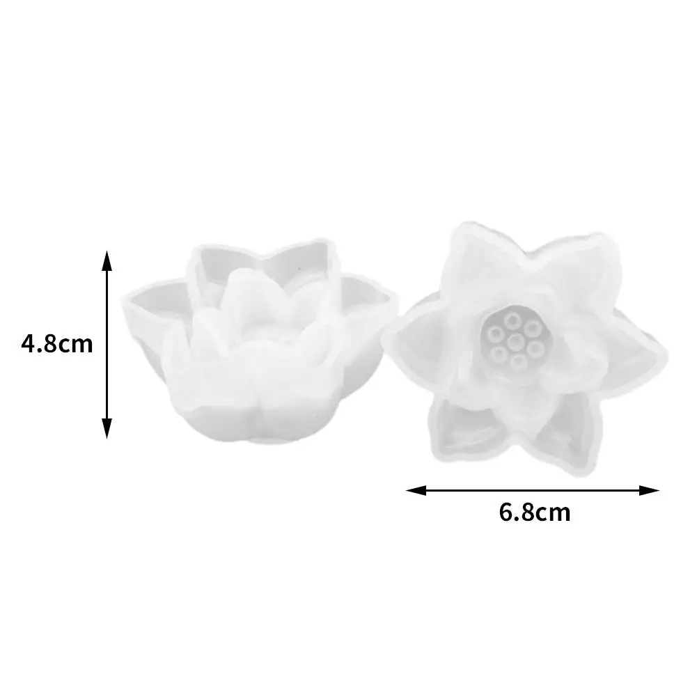 Лотос Моделирование кремния 3D Мыло Форма DIY Торт Украшение Инструмент форма