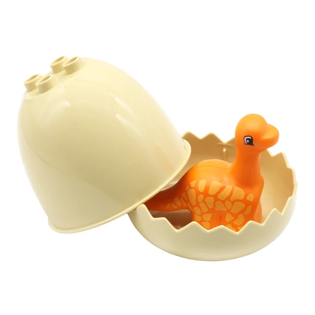 Zoo Animals Series Set Big Size Building Blocks Assemble Accessories Cute Birds Beasts Elephant Tiger Bricks Education Toys Kids brachiosaurus egg