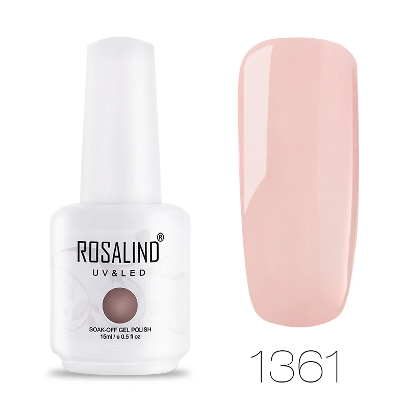 RH1361 ROSALIND 15 мл Гель-лак для ногтей Блестящий неоновый Гель-лак белый замачиваемый Маникюр УФ светодиодный Лампа для дизайна ногтей Гель-лаки - Цвет: RH1361