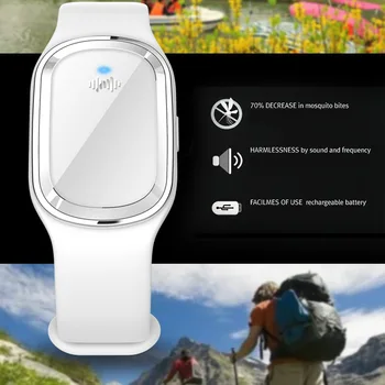 

Ultrasonic Mosquito Repellent Portable Reusable Mosquito Repellent Wristband Couple Watch Mosquito Repellent