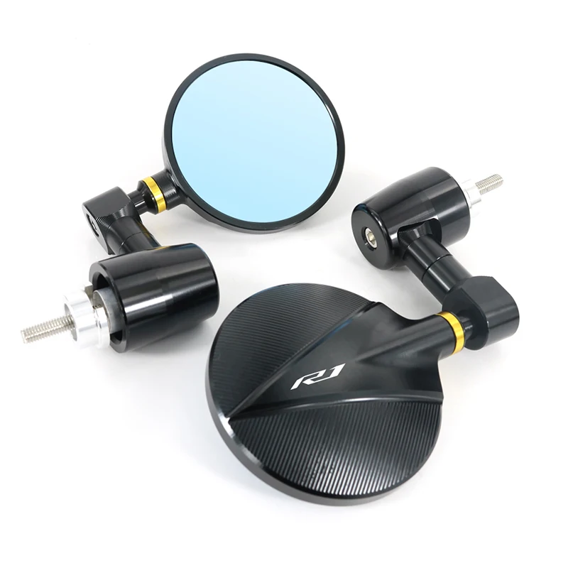 

For YAMAHA YZF-R1 2015 2016 2017 2018 2019 2020 2021 Motorcycle Accessories CNC Rear View Side Mirrors Handle Bar End Mirror