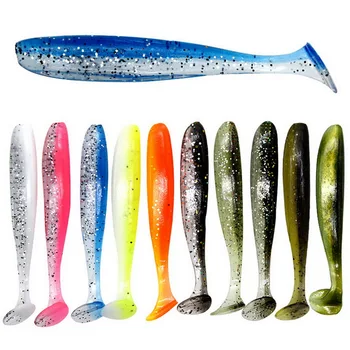 BEST PROMO ❤️ Jigging Wobblers Fishing Lure 95mm 75mm 50mm shad T-tail soft bait Aritificial Silicone Lures Bass Pike Fishing Tackle - discount item 38% OFF Sports & Entertainment