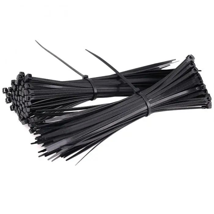 100 шт. ABS пластиковые кабельные стяжки застежка-молния провода обертывание ремень крепления HFing