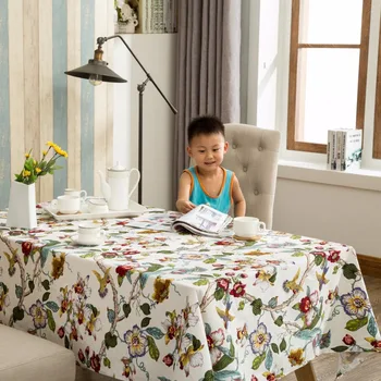

High Quality Cotton Fabric Dining Tablecloth Table Restaurant Cloth Fabric Cover Cloth Hotel Household Rectangle