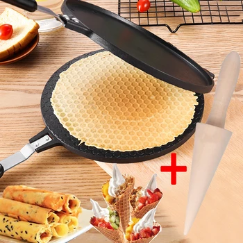 

Kitchen Cake Egg Roll Mode Non-Stick Omelet Waffles for Baking Pan Cake Aluminium Alloy Bakeware Crispy Machine Omelet Mold Tool